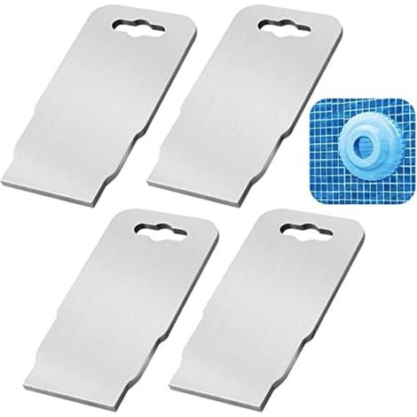 Applicable Lot de 4 outils de retrait de siège oculaire en acier inoxydable pour jet de retour Entretien de piscine SP1419T Compatible avec buse de reflux facile pour hivernage des piscines enterrées (1/5)