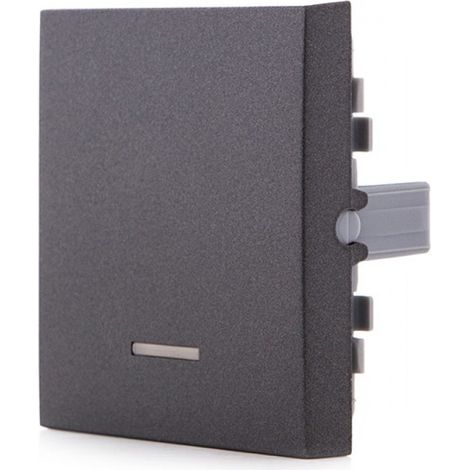 Tecla con Visor Panasonic Novella Interruptor, Conmutador, Fume (Compatible Karre)