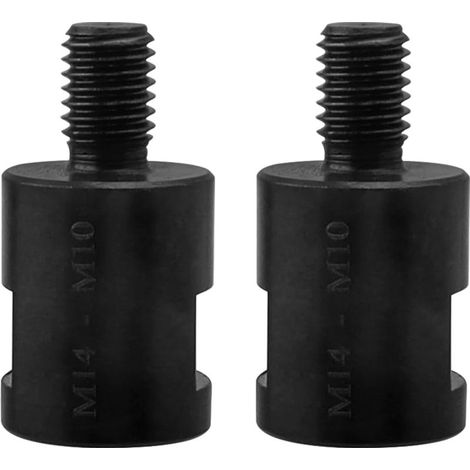 Adaptateur Filetage M10 Male Vers M14 Femelle - Pour Meuleuse D'Angle Et Polisseuse - Acier Haut Carbone - Lot De 2 (1/5)