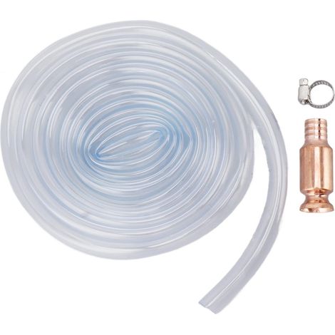 Tuyau de siphonnage essence 3m 13L, diamètre 18mm avec adaptateur, amorçage automatique pour piscine, aquarium et carburant (1/5)