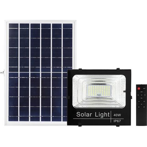Wasserdichte LED-Solar-Außenleuchte mit Bewegungssensor und Fernbedienung (1/5)