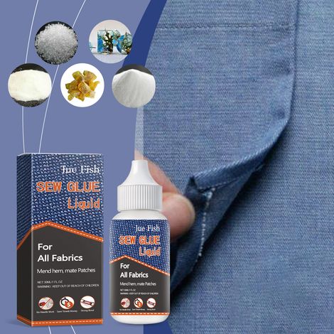Clothing repair adhesive, convenient, strong, practical, washable, and ironable -- 30ml -- BIEMMEDUE (1/5)