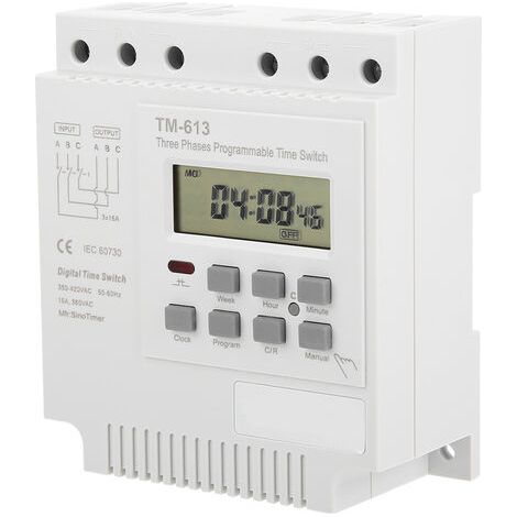Interruptor temporizador de potencia programable digital trifásico de 380 V TM-163 (1/5)