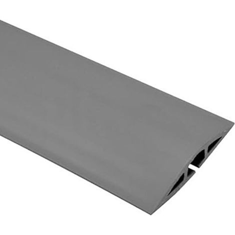 Cache-câbles de sol - Haute qualité, pour bureaux, salles de sport, gris - 60 x 13 mm (1/5)