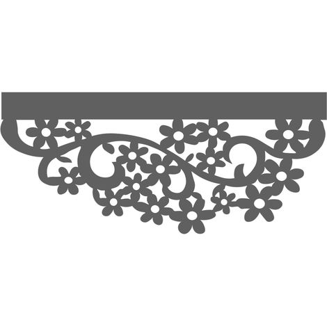 Küchenvorhang D36, durchbrochenes Design, 60 x 30 cm, Gänseblümchen