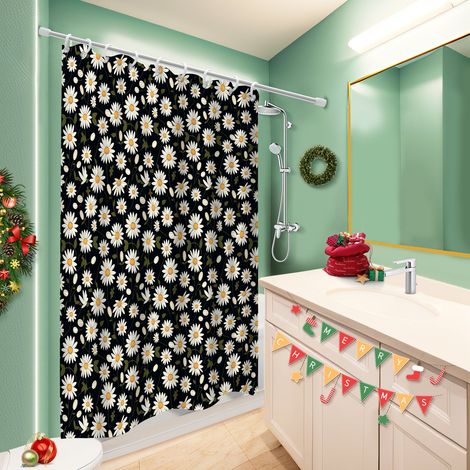 Rideau de douche 180x180 Évasion polyester pour salle de bain pour une déco d’hiver réconfortante (1/5)