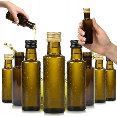 10x Dorica Flasche 100ml Olivenöl für Tinkturen, Öl, Essig, Saft, Geschenkset, 10 Stück. (1/5)