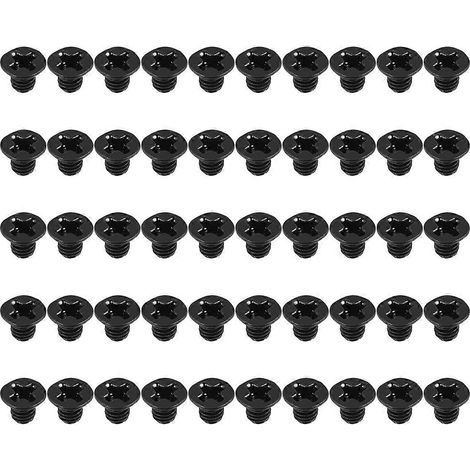 50 vis M3x4mm noires de rechange pour disque dur d'ordinateur portable (1/4)