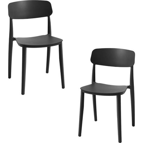 Packs Sillas Jardín - Pack 2 Sillas Bri - Negro (1/5)
