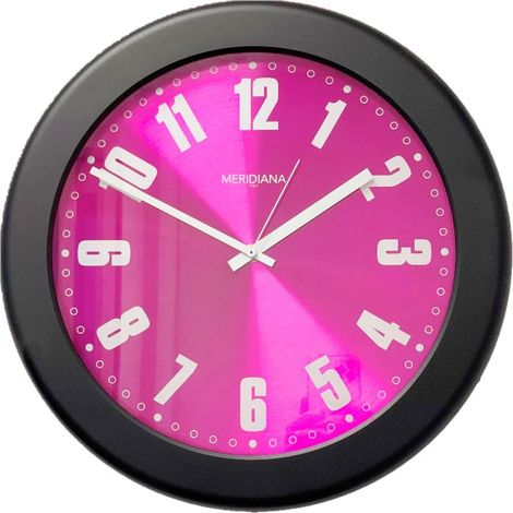 Orologio da Parete in Abs Milleluci Nero e Magenta 39 cm (1/2)