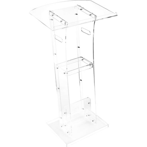 VEVOR Supporto per Podio, Capacita di Peso 25 kg Podio per Conferenze con Ampia Superficie di Lettura e Ripiano Portaoggetti, Fermalibri, da Terra, per Aule, Matrimoni, Conferenze, Lezioni e Concerti (1/5)