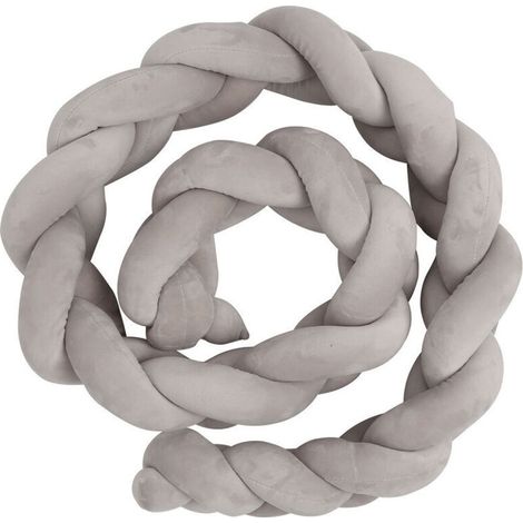 2M Bébé Oreiller Tour de lit bébé aide au sommeil enfant bébé oreiller stéréotypé Gris - Gris
