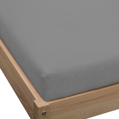 Jersey-Spannbettlaken 120x200 Graphit (1/2)