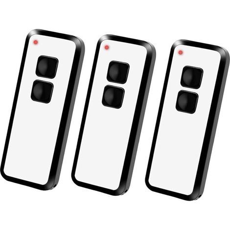 pair 3 pièces Télécommande de Porte de Garage pour Novoferm Novotron 522, 524, 502 MAX43-2, 512 Mix43-2, Compatible avec Novoferm Novotron 433,92MHz Télécommande de Portail