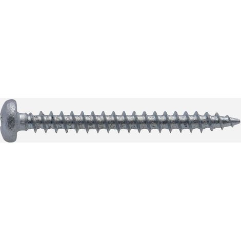 Vis agglo tête ronde PZ zinguée cruciforme Viswood 3x20 mm (lot de 20 vis)