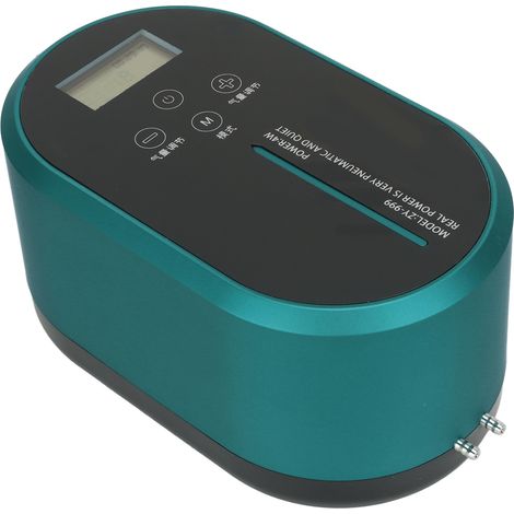 Pompe à air pour aquarium, grand volume, démarrage automatique en cas de coupure de courant, ultra silencieuse, verte. (1/5)