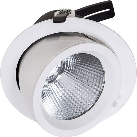 Faretto incasso orientabile rotondo bianco LED 32W Italux (1/2)