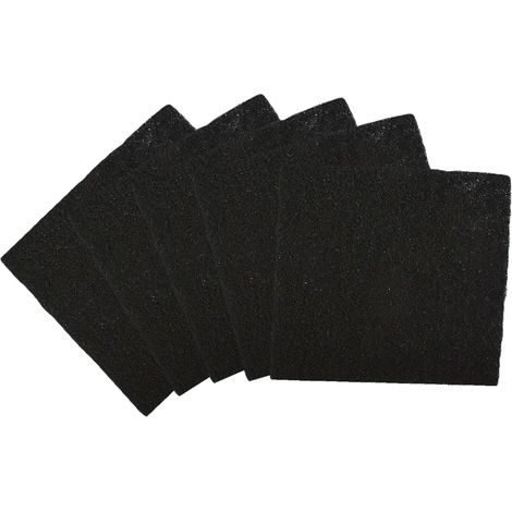 Lot de 5 filtres à charbon actif pour composteur, poubelle à compost - Carré - Linxor