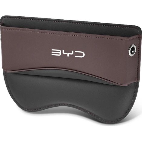 Boîte de rangement en cuir pour siège auto (pour voiture marron) compatible avec BYD Tang F3 E6 Atto 3 Yuan Plus Song Max F0 G3 I3 Ea1 Dmi 2din G6 2023 (1/5)