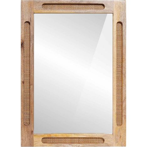 Miroir Décoratif, Miroir de salle de bain avec Miroir Décoratif, Miroir Marron 50 x 2,5 x 70 cm fr33232 (1/5)
