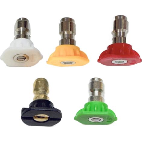 Buse turbo pour nettoyeur électrique, adaptateur de buse à double tête nettoyage , joint de lavage de voiture, design 2 en 1, pulvérisation réglable, construction, pour, allées, terrasses (1/5)