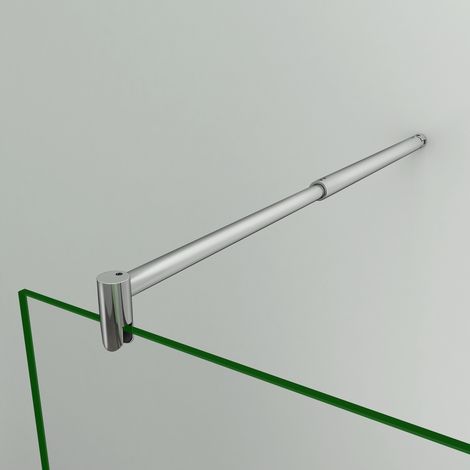 Barra de Fijación Telescópica Redonda 70cm a 120cm Extensible para Mamparas de Ducha