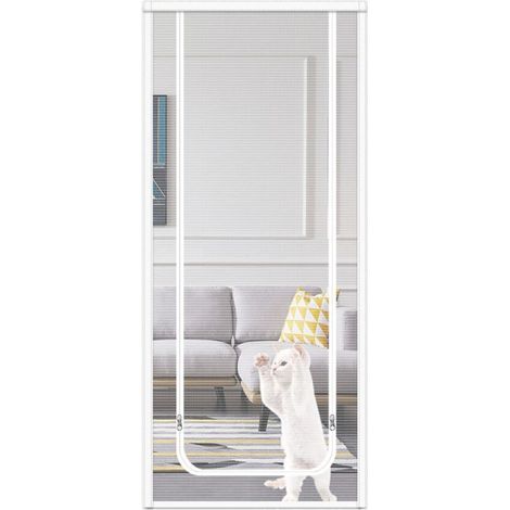 Rideau pour chatière afin d'empêcher les chats de s'échapper, rideau de porte d'isolement pour faciliter l'introduction de nouveaux chats, moustiquaire d'été pour chat (1/4)
