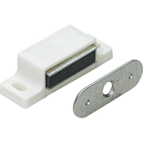 Lot De 10 Loqueteaux Magnétiques Plastique Hettich, L.14.5 X L.45.3 Mm