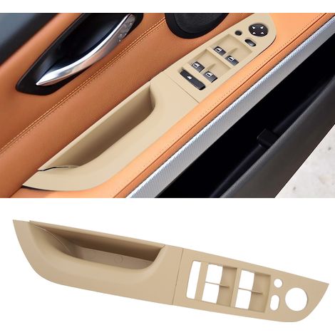 Poignées de porte et de fenêtre intérieures côté conducteur de 35,5 cm adaptées à la BMW Série 3 E90 Berline LCI 2009-2011 Beige. (1/5)