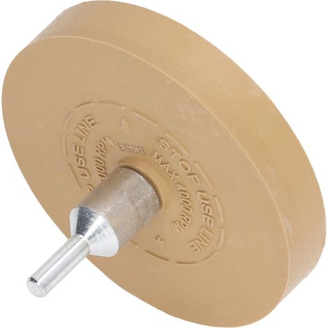 Roue en caoutchouc pneumatique de 3,5 pouces pour décapage adhésif - Enlèvement de vinyle haute vitesse 4000 tr/min (1/5)