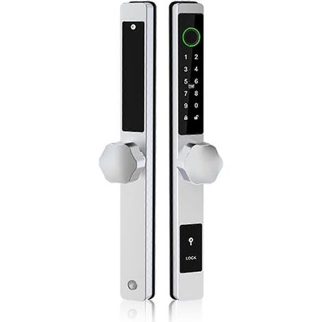 Cette serrure connectée est dotée d'un lecteur d'empreintes digitales étanche et se contrôle via une application. Elle convient aux maisons, aux bureaux et aux espaces extérieurs. (1/5)