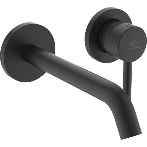 Ideal Standard CeraLine - Miscelatore ad incasso per lavabo, montaggio a 2 fori, nero A6938XG (1/5)