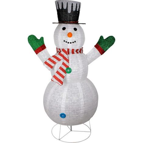 Grande pupazzo di neve luminoso da 180 cm XXL per uso esterno (1/2)