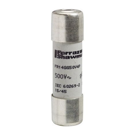Cartouche fusible nfc cylindrique 14 x 51 mm gg 4 a ss voyan SCHNEIDER ELECTRIC DF3EN04