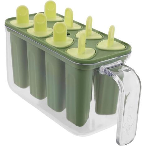 Molde de silicona para helados de sandía - 4 compartimentos - Máquina reutilizable para hacer paletas heladas, ideal para el verano. (1/5)