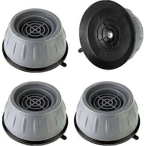 4er-Pack Antivibrationsmatten für Waschmaschinen, rutschfeste Gummifüße, universelle Geräuschdämpfungsmatte für Waschmaschine, Trockner und Möbel – 3,5 cm (1/4)