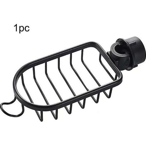 Panier de rangement de douche en aluminium pour cuisine salle de bain Stockage à couche unique pour shampooing savon douche rangement étagère support organisateur (1/3)