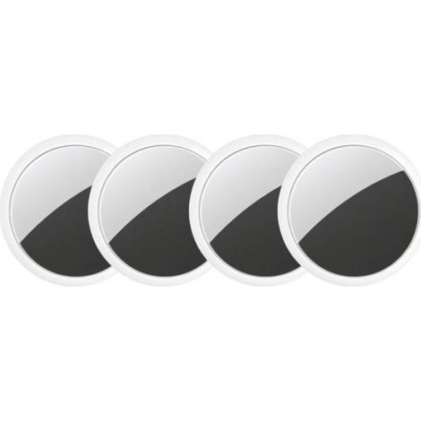 ® Pro Traceur GPS Blanc - Apple Localiser mon - Traceur de valise - Traceur GPS - Traceur de bagages - Localisateur de clés - Porte-clés compatible avec AirTag - Lot de 4 (1/5)