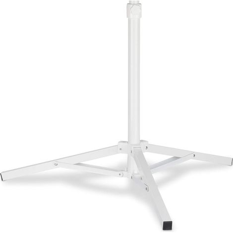 TRADE SHOP - Base Per Ombrellone Da Esterno Supporto Richiudibile A 3 Gambe Bianco 45x62cm 618621 -