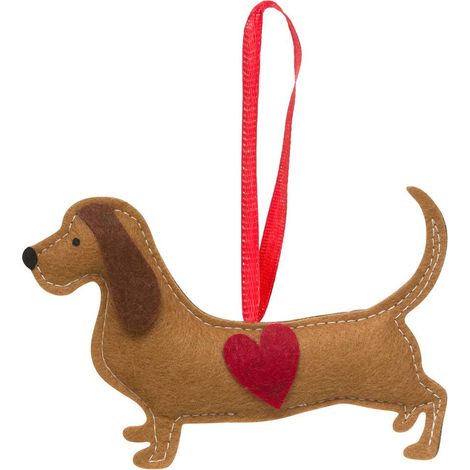 SDN FIELTRO TECKEL CORAZON 13CM - Feeric lights & christmas (1/5)