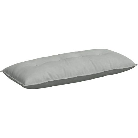 Coussin de Dos Gris clair 120 x 50 cm Tissu en velours côtelé (1/5)
