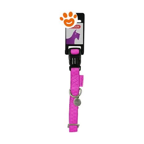 Zolux Dog Collare Regolabile Mac Leather Fucsia - TG. 20 (20mm) - Accessori