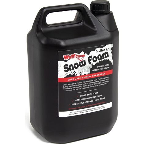 5L Snow Foam Wax & Shampoo Wolf Chem Cherry Fragrance Car Wash Valeting Detergent (1/5)