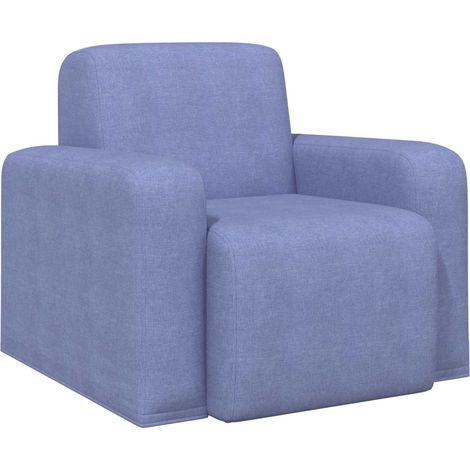 Sillón Azul jeans Tela vidaXL (1/5)