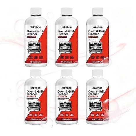 Nettoyant pour four et gril de cuisine, détachant multi-usages, dissout les résidus gras pour l'entretien des surfaces de cuisson et des grilles de gril, 100 ml, lot de 6 (1/5)
