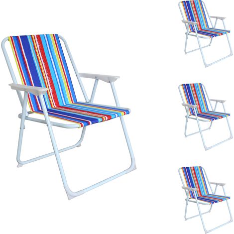 4 Stück Campingstuhl Regenbogen gestreift-MPO2600SR-4 (1/2)