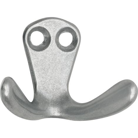 Doppelhaken Hapi Breite 44 mm, Höhe 33 mm, Aluminium poliert