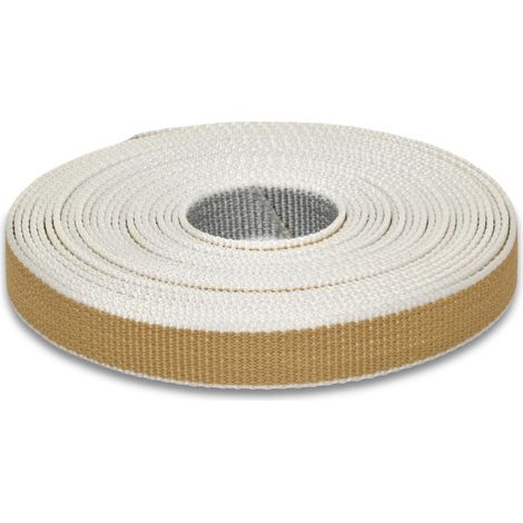 Sangle pour volet roulant en polypropylène, 22 mm, 7,5 m, beige/gris (1/5)