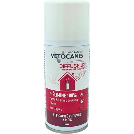 Diffuseur insecticide - VETOCANIS - Habitat - 150 ml - Anti-parasites - Effet immédiat (1/5)