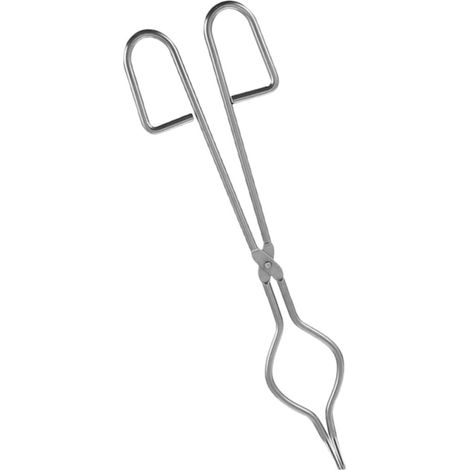 Uonlytech Tiegelzange aus silberfarbenem Edelstahl, für Labor und (1/5)